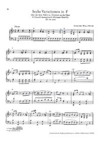 6 variations sur Salve tu, Domine - W.A. Mozart